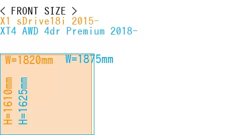 #X1 sDrive18i 2015- + XT4 AWD 4dr Premium 2018-